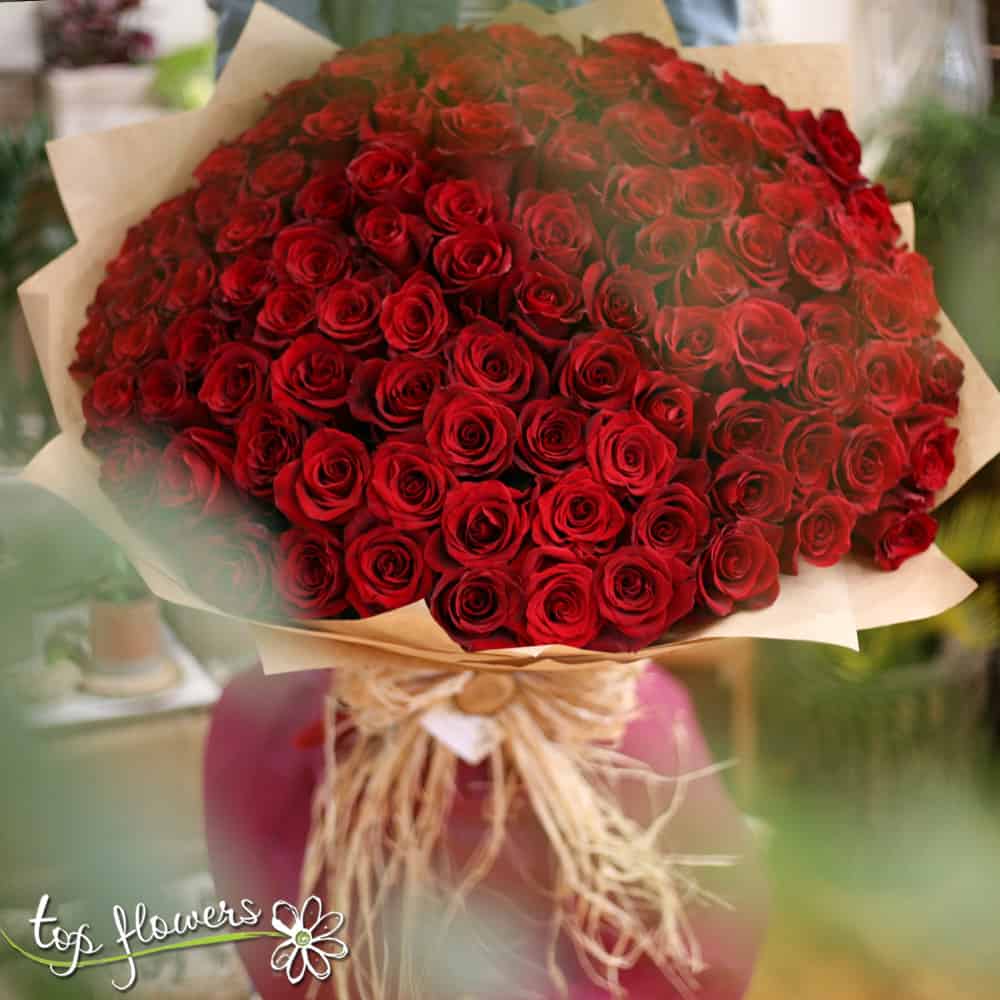 Букет от 101 рози - цветове