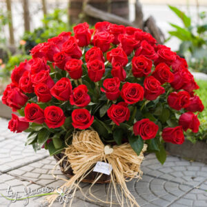 Basket 101 Red Roses