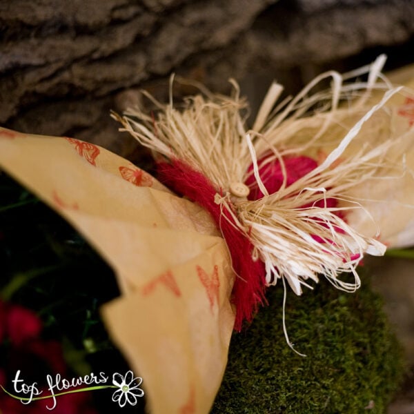 Bouquet of Chrysanthemums | Red