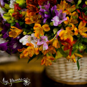 Basket of 101 chrysanthemums