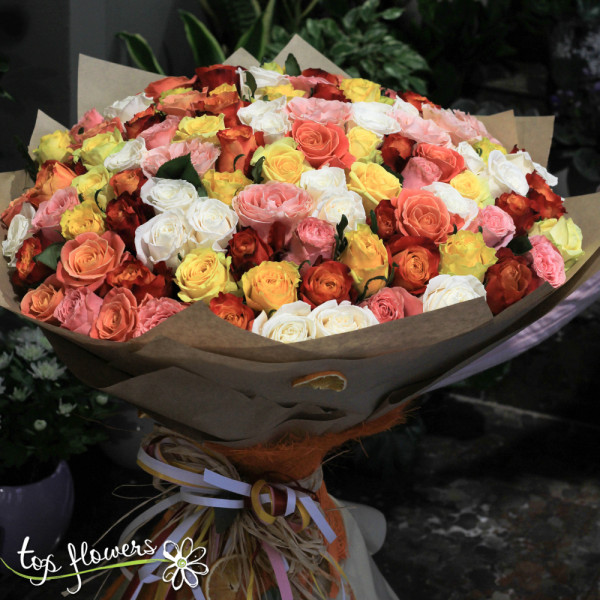 Bouquet 101 Roses mix