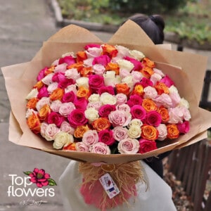 Bouquet 101 Roses mix