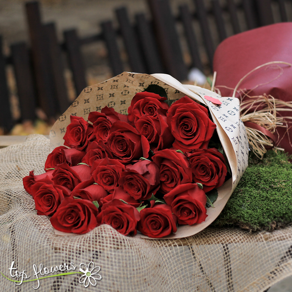 Classic bouquet | Red roses