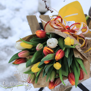 Bouquet of 21 Tulips | Multicolored
