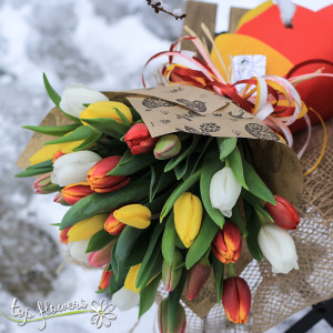 Bouquet of 31 Tulips | Multicolored