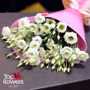 Classic bouquet Eustoma | WHITE