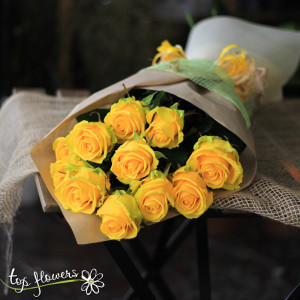 Classic bouquet | Yellow roses
