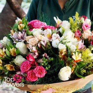 Букет „Цветен облак“ – свежо предложение от Top Flowers