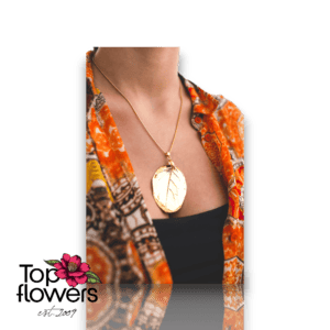 Rose leaf | Gold plated necklace