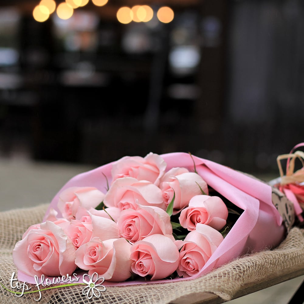 Classic bouquet | Pink roses