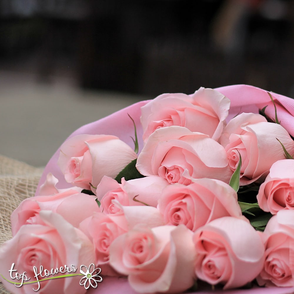 Classic bouquet | Pink roses