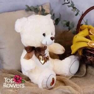 Teddy bear with ribbon | 40 cm.