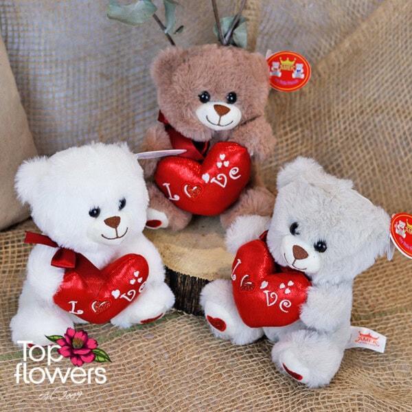 Bear with heart | 16 cm. - Image 5