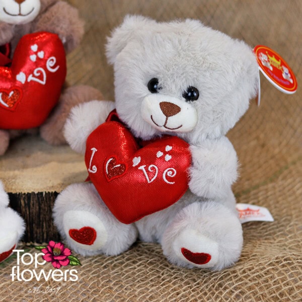 Bear with heart | 16 cm. - Image 4