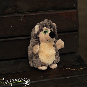 Hedgehog with green eyes | 17 cm.