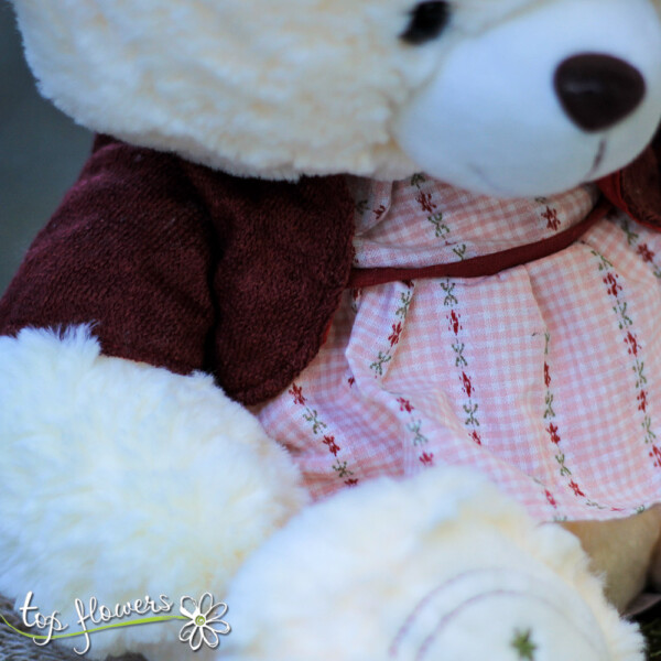 Teddy bear with clothes Girl | 42 cm.
