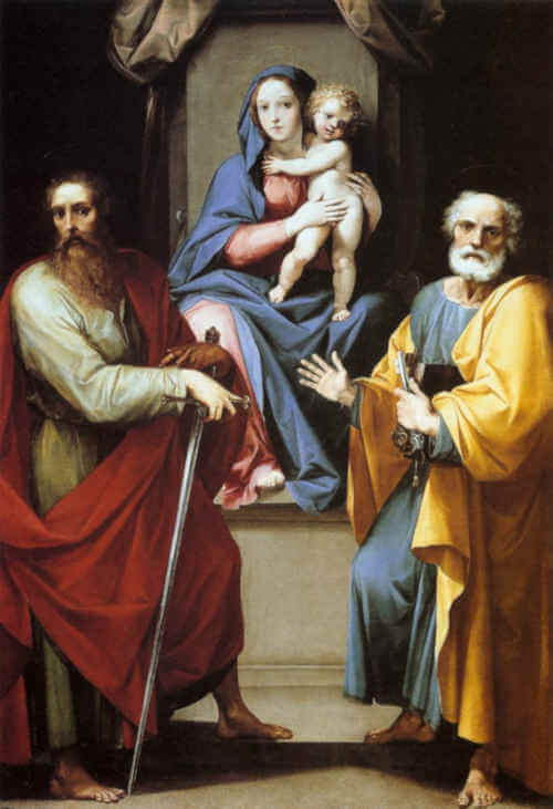 cavalier darpino madonna and child with sts. peter and paul wga04700 1