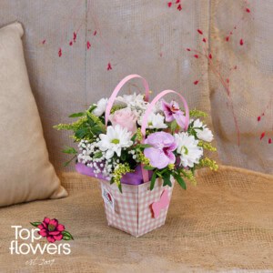 Bouquet in a bag | Pink