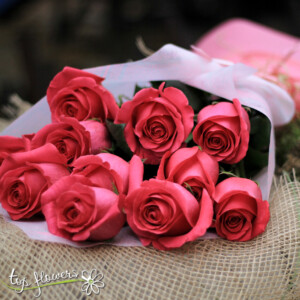 Класически букет | Цикламени рози