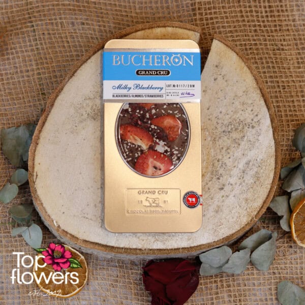 Chocolate Bucheron | Blackberries, Almonds and Strawberries