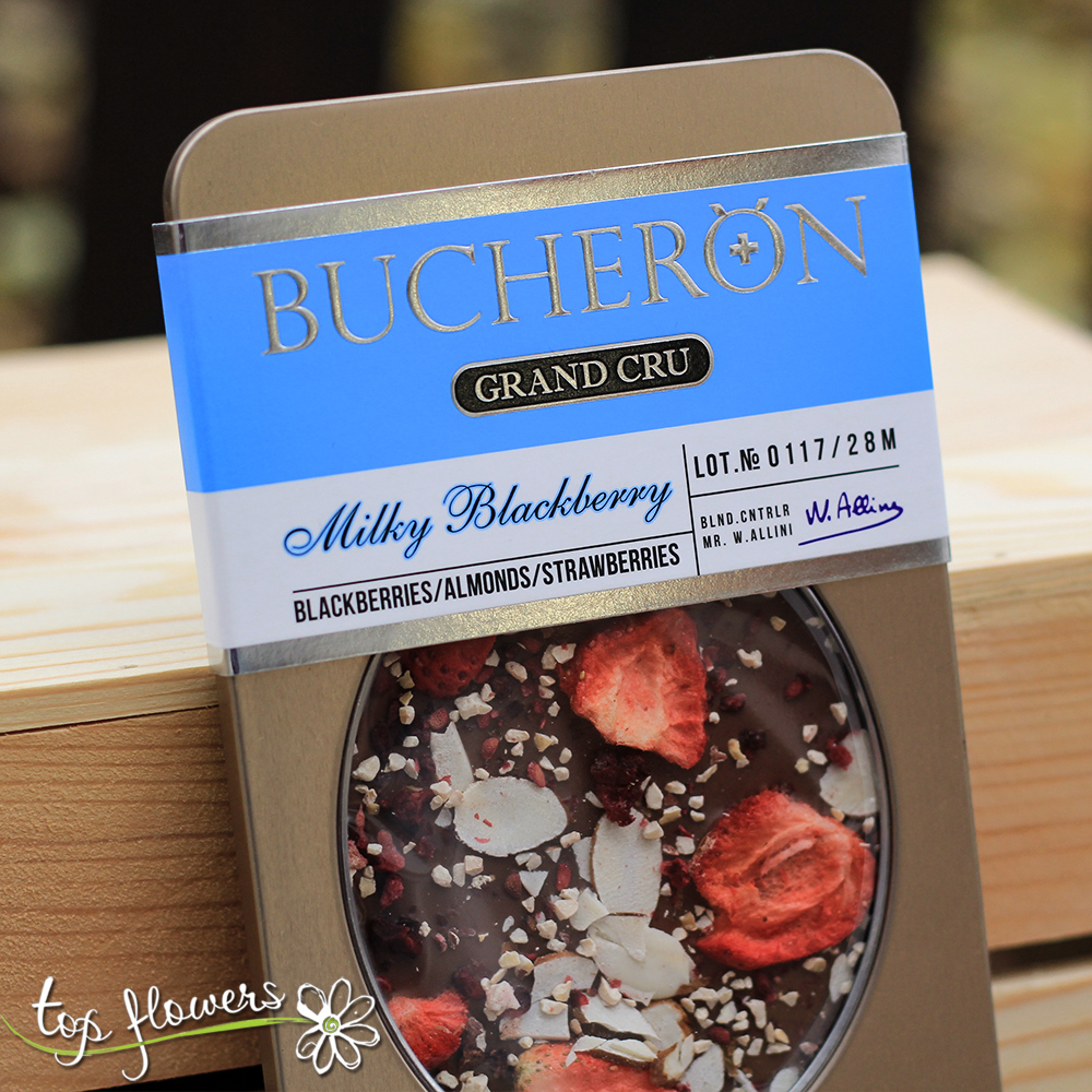 Chocolate Bucheron | Blackberries, Almonds and Strawberries
