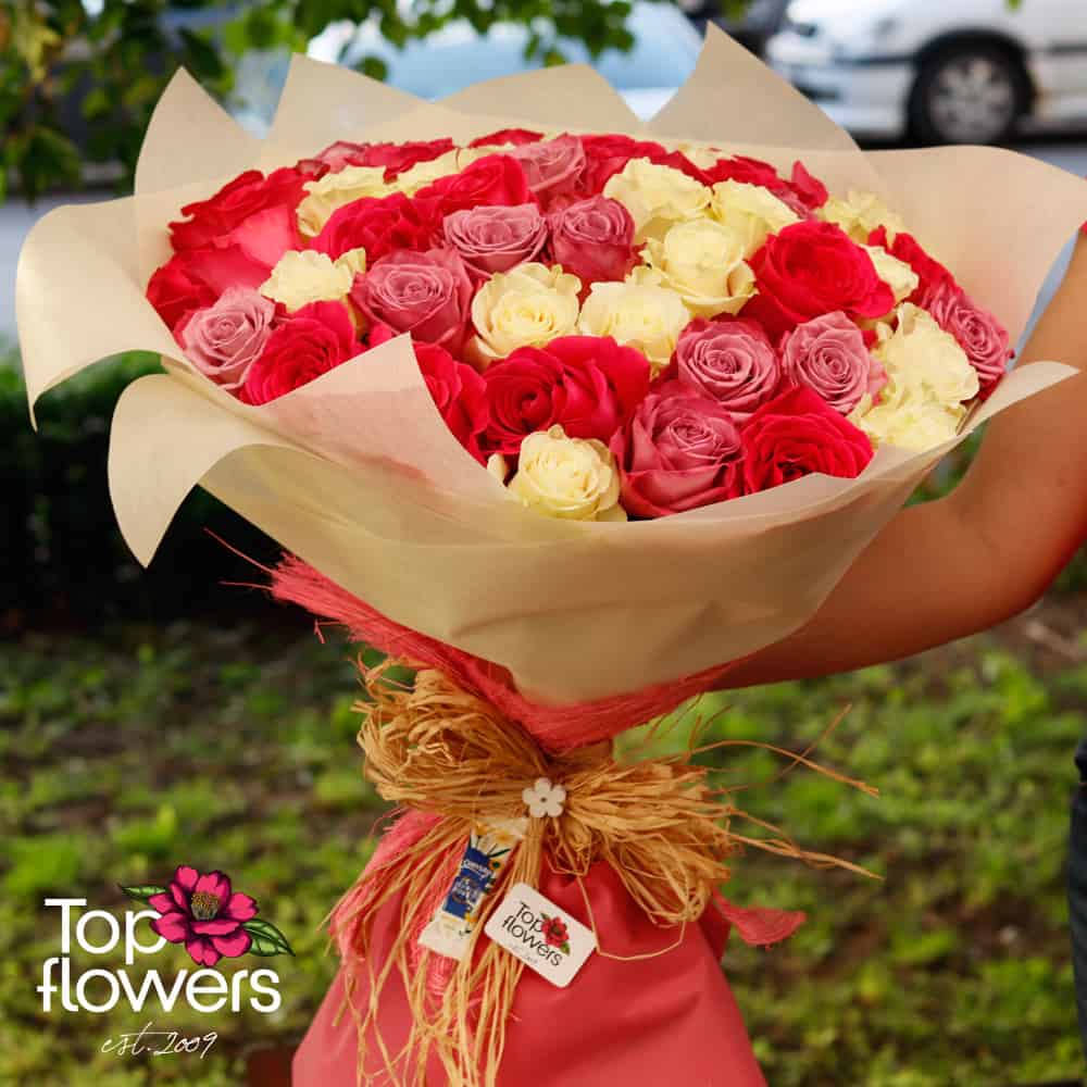 Bouquet 51 Roses﻿ mix | Cold range