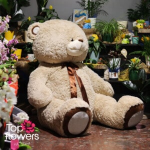 Огромен плюшен мечок | Бежов 120 150 см.