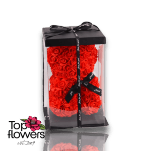 Artificial Flower Bear S | Red