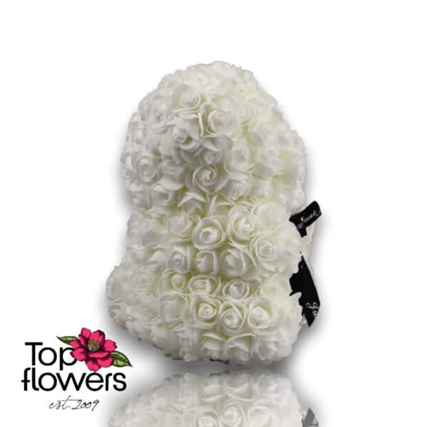 Artificial Flower Bear S | White