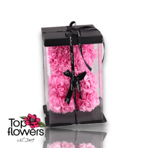 Artificial Flower Bear S | Pink