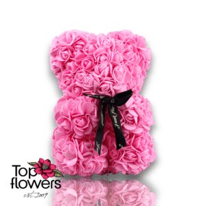 Artificial Flower Bear S | Pink