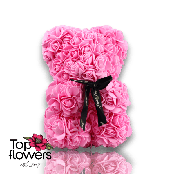 Artificial Flower Bear S | Pink