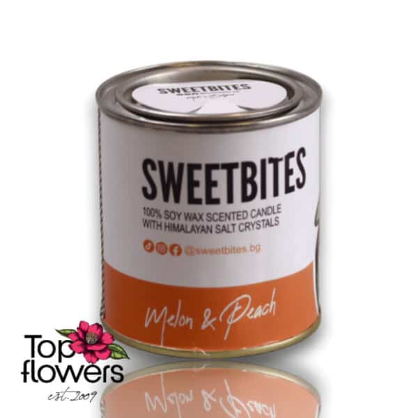 Соева Ароматна Свещ sweetbites | Пъпеш и Праскова