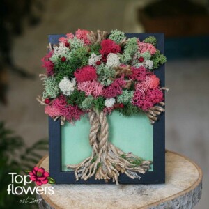 Scandinavian moss painting – a spring palette of natural colors