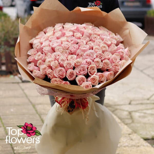 101 Pink Roses | Bouquet