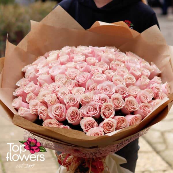 101 Pink Roses | Bouquet