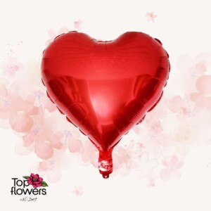 Foil helium balloon | Red, heart