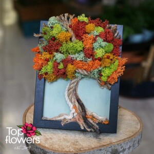 Арт инсталация от скандинавски мъх – Сезонен спомен