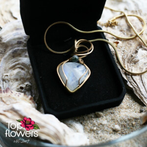 Handmade White Labradorite Necklace