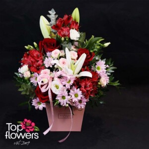 “Romantic Symphony” – elegant arrangement by Top Flowers