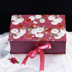 NOIR BLOOM | Soap Roses with Rosé Wine Soap roses with rosé wine in a decorative box – flower delivery