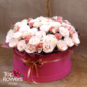 Timeless soap roses in a box – an elegant composition