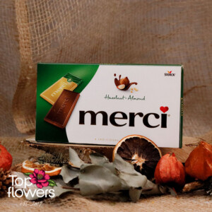 Шоколад merci Портокал и бадем | 112 гр. (Копие)
