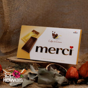 Шоколад merci Тъмен с марципан | 112 гр.