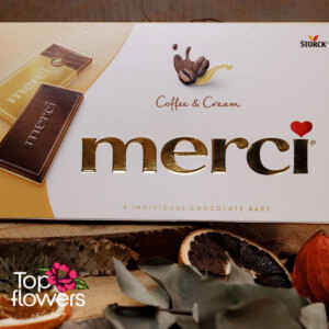 Шоколад merci Тъмен с марципан | 112 гр.