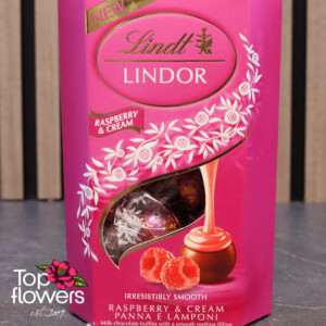 Кутия бонбони lindor cornet Малина и Сметана | 200гр. Кутия бонбони lindor cornet Малина и Сметана | 200гр.