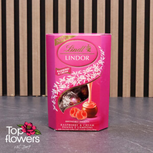 Кутия бонбони lindor cornet Малина и Сметана | 200гр.