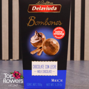 Кутия бонбони delaviuda млечен шоколад | 150 гр. Кутия бонбони delaviuda млечен шоколад | 150 гр.