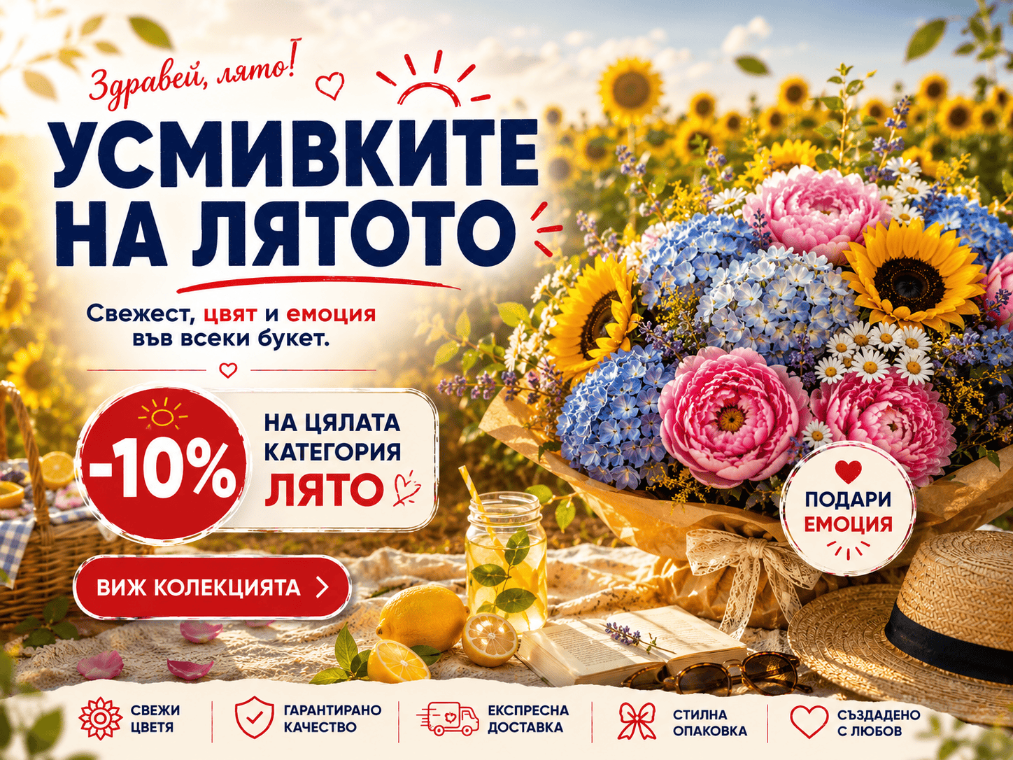 Супер оферти за лятни букети!