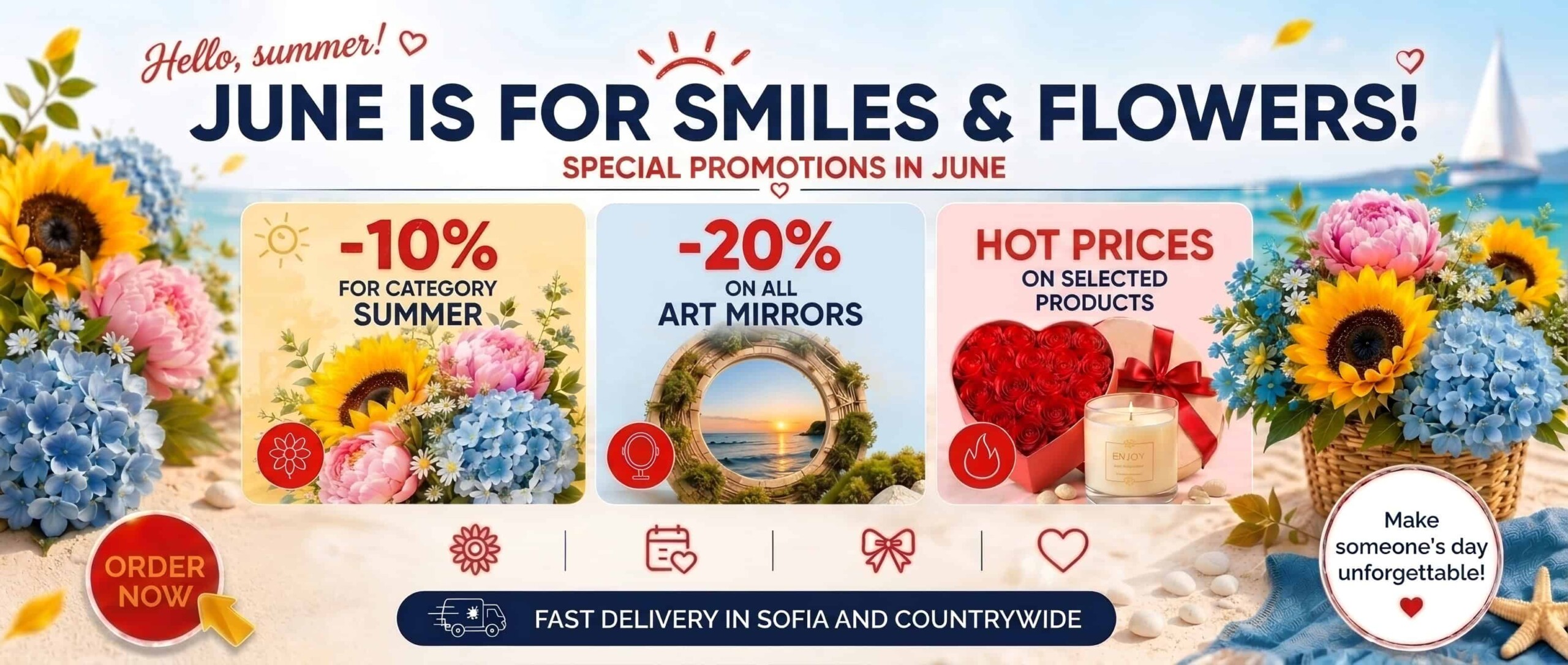 Top foofers for summer flowers